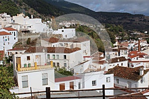 View of the village of Casarabonela