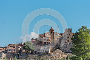 View of the village of El Pinel de Brai, Tarragona, Catalonia, Spain photo