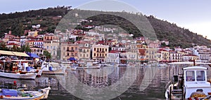 view of the village of Gytheio in Greece