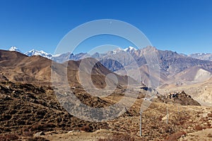 View of the village of Jharkot.