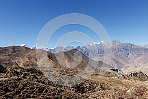 View of the village of Jharkot.