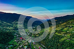 View of the village of Kvasy