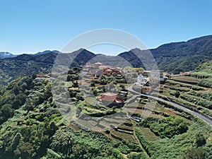 View on the village Las Carboneras in the Anaga mountains (Tenerife)