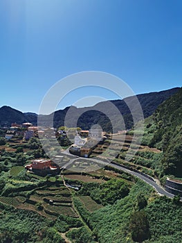 View on the village Las Carboneras in the Anaga mountains (Tenerife)