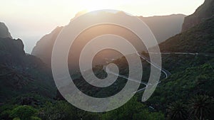 View on the village Maska on the Tenerife