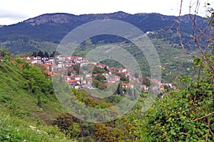 View of the village of Metsovo in the province of Ioannina