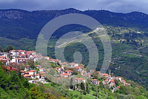 View of the village of Metsovo in the province of Ioannina, Greece