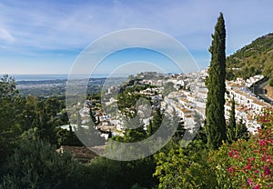 View of the village of Mijas