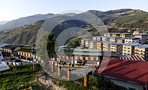 View at the village of Mongar, East Bhutan