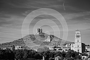 View of the village of Mota del MarquÃÂ©s in Spain photo