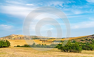 View of the village perched on a hill