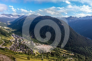 view of village in the Pyrenees