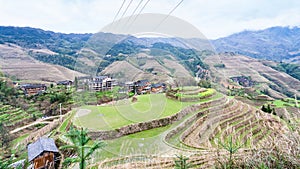 view of village and viewpoint Buddha Peak