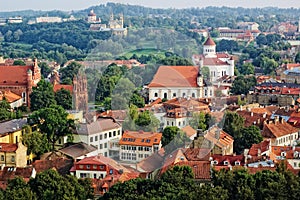 View of Vilnius old town, Lithuania photo