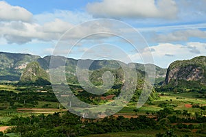 View on the Vinales valley in Cuba