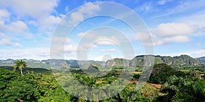 View on the Vinales valley in Cuba