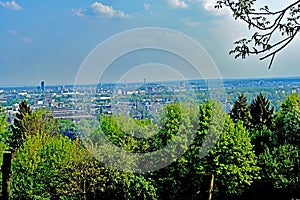View from the Vineyard Lohrberg on Frankfurt/Main, Germany