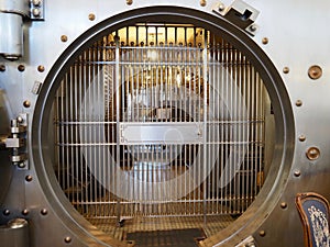 View Into Vintage Bank Vault