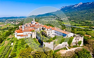 View of Vipavski Kriz town in Slovenia