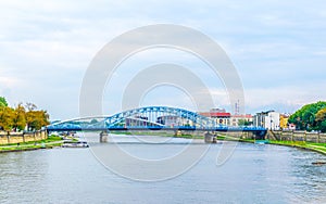 View of the Vistula riverside in Krakow/Cracow in Poland....IMAGE