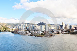 View of Vitoria buildings, Vila Velha, Espirito Santo, Brazil photo