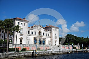 View of Vizcaya Mansion in Miami