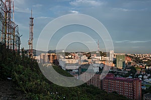 View of Vladivostok from hill