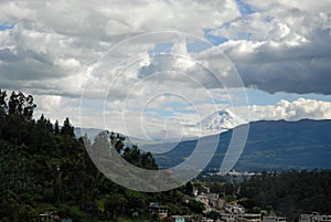 View on volcano cotopaxi