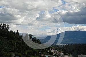 View on volcano cotopaxi photo