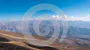 View from volcano Damavand in Elbrus mountain range, Iran.