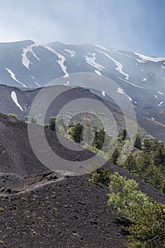 View of Volcano Etna from Mounts Sartorius photo