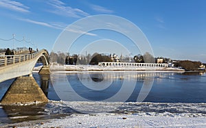View of Volkhov river and Yaroslav\'s Court