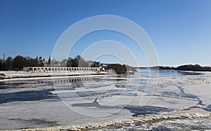 View of Volkhov river and Yaroslav\'s Court