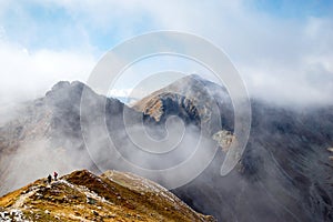 View from Volovec at Ostry Rohac peak