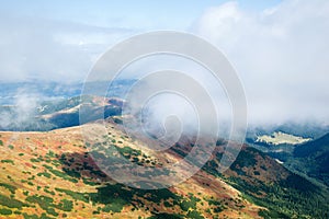 View from Volovec at Tatra mountains