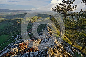 View from Vrsatec rocks in Biele Karpaty