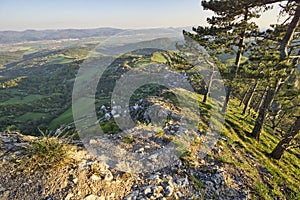 View from Vrsatec rocks in Biele Karpaty