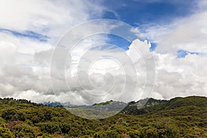 View from the Vulcan Irazu, Costa Rica photo