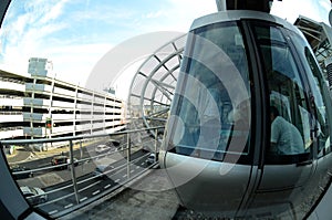 View from the wagon Sky train