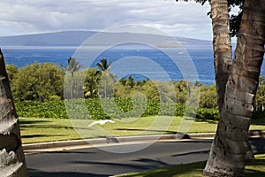 View from Wailea Golf Course