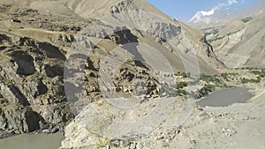 View on Wakhan Corridor in Afghanistan from Tajikistan