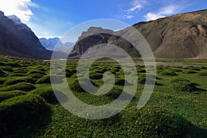 View on the Wakhan valley in the Pamir mountain inTajikistan