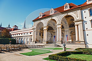 View of the Wallenstein Garden in Prague