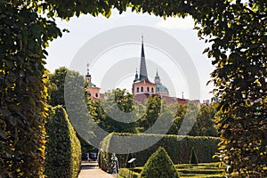 View from Wallenstein Garden at Wallenstein Palace, Prague