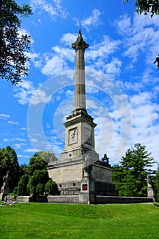 War of 1812 monument to Sir Isaac Brock in Queenston Heights, Ontario, Canada photo