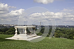 View of Washington DC from Arlington National Cemetery