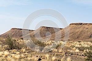 View of the wasteland on the way to fish river