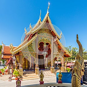 View at the Wat of Khuan Khama in the streets of Chiang Mai town - Thailand