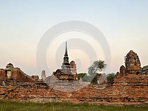 View of Wat Maha That from outside, Ayutthaya, Thailand