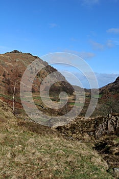 View from Watendlath down Watendlath Beck, Cumbria